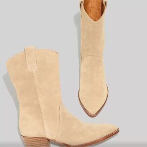Madewell Cassidy Suede Western Boots